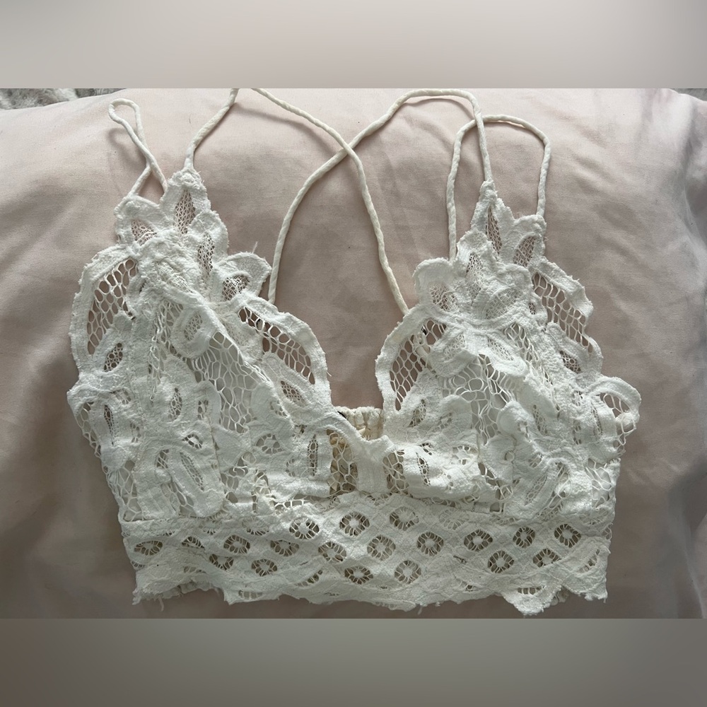 Free people White Lace Bralette - M
